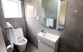 self-contained unit bathroom