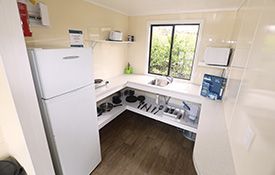 cabin with shared kitchen